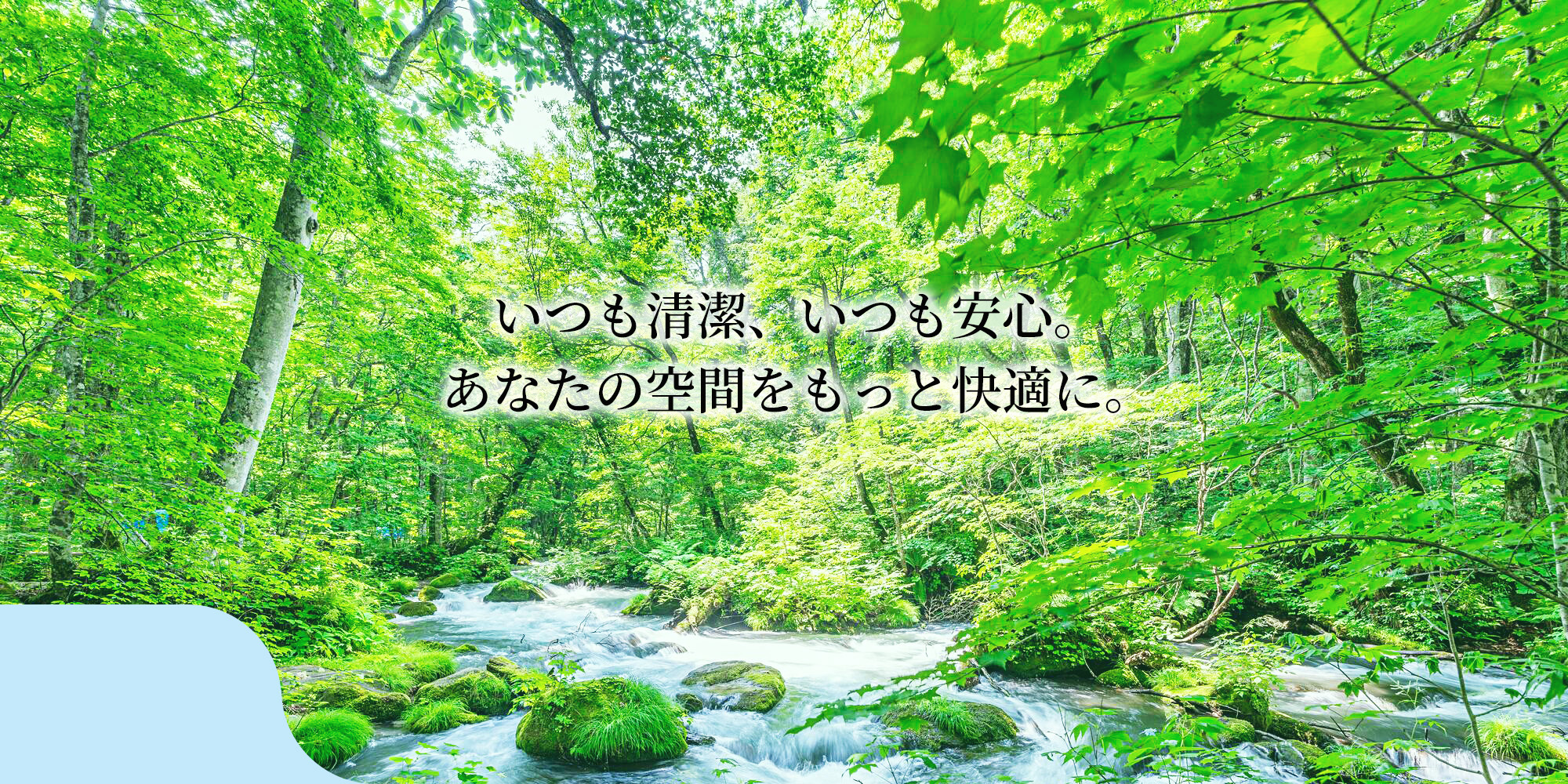 いつも清潔、いつも安心。 あなたの空間をもっと快適に。